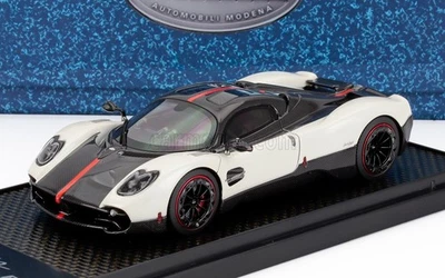 MODELLINO AUTO STATICO BBR PAGANI UTOPIA 2022 CARBON BIANCO SCALA 1/43 - Immagine 1 di 4