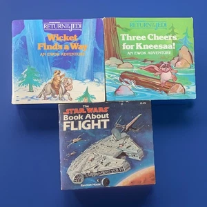 Vintage Star Wars Mini Books Book About Flight Ewoks Return Of Jedi Random House - Picture 1 of 4