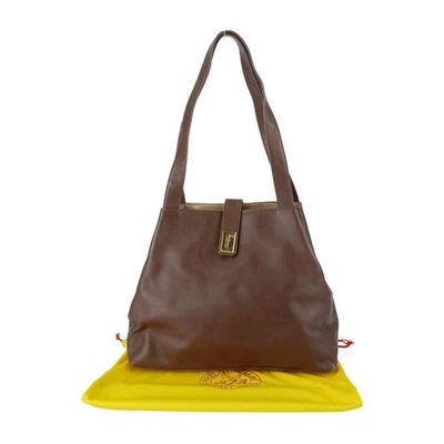 FRED HAYMAN BEVERLY HILLS Tote Bag Shoulder Tote - Brown Leather - Image 1 of 4