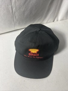 Sombrero negro con correa ajustable para gasolinera Shell - Imagen 1 de 5