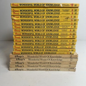 20 Disney WONDERFUL WORLD OF KNOWLEDGE Book Lot - Please Read - Picture 1 of 11