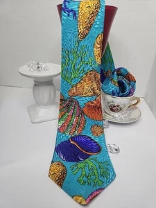 Tarte's Necktie Collection Coral reef tie, nautical tie, oceanography - Bild 1 von 18