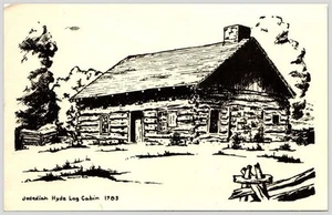 Hyde Log Cabin Grand Isle VT Postcard ~1950 Green Mtn Color - Picture 1 of 2