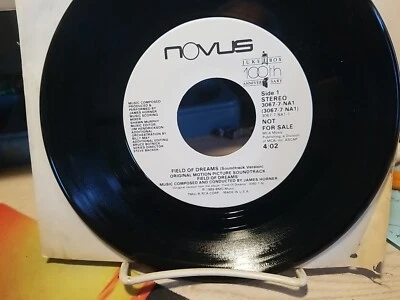FIELD OF DREAMS James Horner Soundtrack 45 7" POP Vinyl 1989 ex original Promo - Image 1 of 2