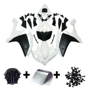 White Black Fairings fit for Yamaha YZF R1 2007 2008 Plastic Injection Bodywork - Picture 1 of 8