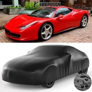 For Ferrari 348 360 458 Stretch PU Satin Full Car Cover 100% Waterproof Outdoor - Picture 1 of 17