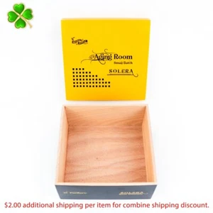 Caja de cigarros de madera vacía fanfarria cultivada por el sol para habitación de envejecimiento 6,75" x 6,5" x 3,25" - Imagen 1 de 12