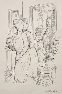 GARTH WILLIAMS~ STUNNING ORG. PEN AND INK #1~ EVERY MONTH WAS MAY - Imagen 1 de 3