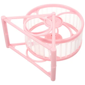 Hamsterrad Terrarium Machen Kann Laufrad Mäuse Rosa Goldener Bär Mit Halterung - Bild 1 von 12