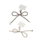 Stylish Acrylic Bowknot Pendant Fashionable Key Ornament Beads Keychain for Bag
