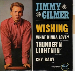 JIMMY GILMER WISHING FRENCH ORIG EP 45 PS 7" - Imagen 1 de 1