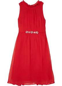 Festliches Mädchen Kleid mit Pailletten Gr.170 Rot Mädchenkleid Party-Dress Neu*