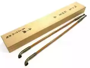EB984 Japanese "Kiseru" Smoking pipes 2-pieces Wooden box Smoking accessories - Picture 1 of 9