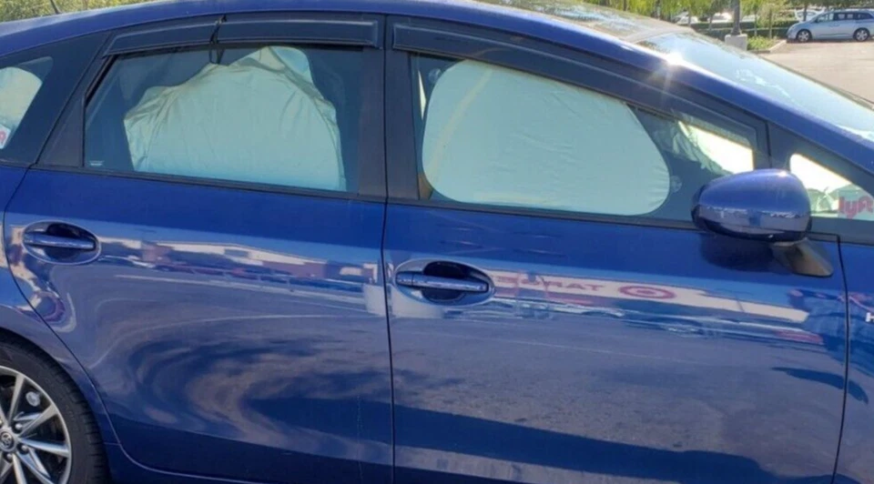 AVS 3M Tape-On Protetores de Chuva de Fumaça Viseiras de Ventilação Sombra para 2012-2017 Toyota Prius V - Imagem 1 de 2