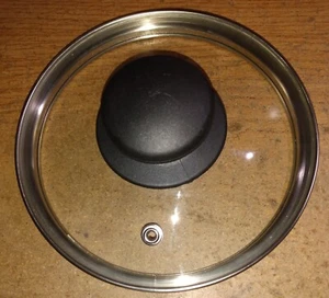 Tempered Glass Replacement Lid 5.5” Vented Pot/Pan Plastic Knob - Picture 1 of 2