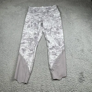 Lululemon Wunder Under Scalloped Hem Leggings Grey Mesh Accent - Picture 1 of 4