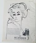 1960 Scandia Creme Rose Eau Mauve Beauty Treatment Cosmetic Ad