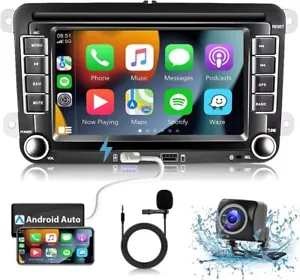 Für VW GOLF 5 6 Passat Polo Carplay 7" Autoradio Android 11 GPS Navi 2DIN Kamera - Bild 1 von 12