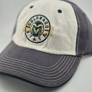 Gorra de béisbol Colorado State Rams para hombre talla única gris bordada gorra ajustable - Imagen 1 de 6