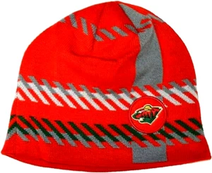 Minnesota Wild ‘47 Old Time Hockey (OTH) Cuffless Stripe Knit Beanie Hat Cap - Picture 1 of 5