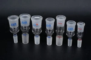 Multi Female to Male Joint Lab Glass Reducing Transfer Adapter Chemistry - Picture 1 of 15