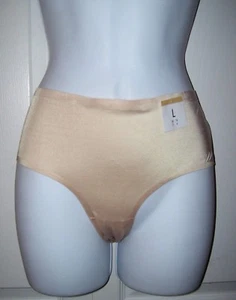 Dorina Women’s Large Panties Thin & Lightweight Beige Metallic NWT - Picture 1 of 11