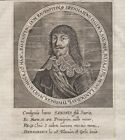 Bernhard From Saxony Weimar Thuringia Portrait Copperplate Engraving Merian