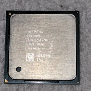 Intel Pentium 4 HT SL6WS 2.60 GHz 512K cache 800 MHz FSB socket 478 CPU - Picture 1 of 2