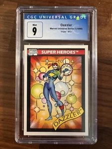 1990 Marvel Universe Series 1 Dazzler CGC 9 Mint #13 - Picture 1 of 2