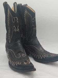Old Gringo Women's Black Leather Embroidered Cowboy Boots Size 8.5B - Bild 1 von 8