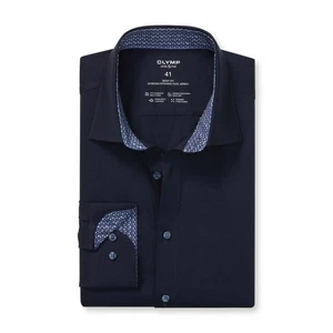 Olymp Level Five 24/Seven Herren Businesshemd Body Fit blau 217884 18 - Picture 1 of 3