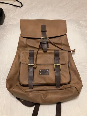 Brown Playboy Bookbag-Medium Brown w/ Dark Brown Trim-NWOT - Image 1 of 4