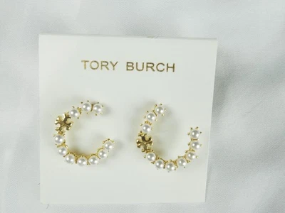 TORY BURCH PEARL EARRINGS - Image 1 of 2