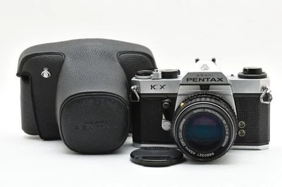 Cámara fotográfica Asahi Pentax KX plateada 35 mm SLR con lente de 50 mm f/1,4 de Japón Foto 1 de 4