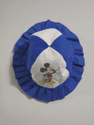 Sombrero Cubo Walt Disney Mickey Mouse Años 80 De Colección Bloque de Color Talla Juvenil Foto 1 de 4