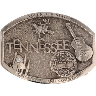 New Tennessee Tn State Nashville Memphis Music City Country NOS Vtg Belt Buckle - Image 1 of 4