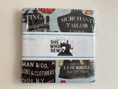 She Who Sews by J. Wecker Frisch 5" Charm Pack, 42 pcs - Image 1 of 2