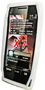 Silikon TPU Handy Hülle Cover Case Schutz Schutzhülle in Weiß für Nokia X7 - Picture 1 of 1