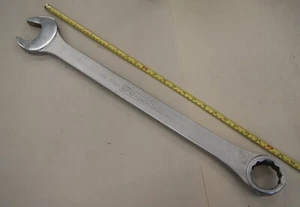 1-7/8" Combo JUMBO Wrench 12 Pt Box End, Satin Chrome 1188 Williams USA SH6491 - Picture 1 of 8