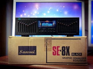 SANSUI SE-8X GREEN 🌈RaRe🌈 Open Boxed Vintage Stereo Graphic Equalizer - Bild 1 von 8
