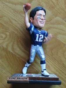 Forever Collectibles TOM BRADY 8" Bobble Head NEW ENGLAND PATRIOTS Ticket LTD - Picture 1 of 8