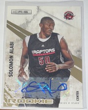 SOLOMON ALABI 2010-11 Rookies and Stars Signatures RC CARD#126 #D/350!