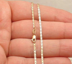 10" Mariner Anchor Link Chain Ankle Bracelet Anklet Real Solid 10K Yellow Gold - Picture 1 of 4