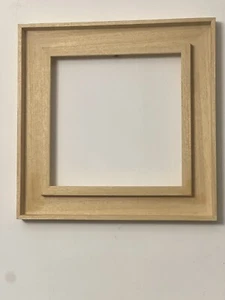 "Bare Wood" St Ives 50mm Obeche Mini Chunky Picture frame Photo frame Canvas - Picture 1 of 11