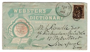 Webster's Dictionary Advertising w/ Illustrated Content 5c Garfield to England - Picture 1 of 4