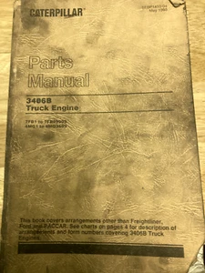 CAT CATERPILLAR 3406B DIESEL ENGINE PARTS MANUAL S/N 7FB 4MG - Picture 1 of 2
