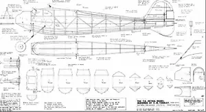 Old Timer Vintage Tansley T.9. 60 Inch Free flight/ RC Printed Plans - Picture 1 of 1