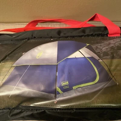 Tienda para tres personas Coleman 2000024580 Sundome 7 pies X 7 pies - verde azul marino Foto 1 de 4