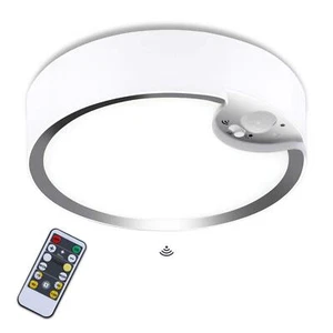 Motion Sensor Ceiling Light Battery Operated Dimmable Light with Remote Indoor - Picture 1 of 9