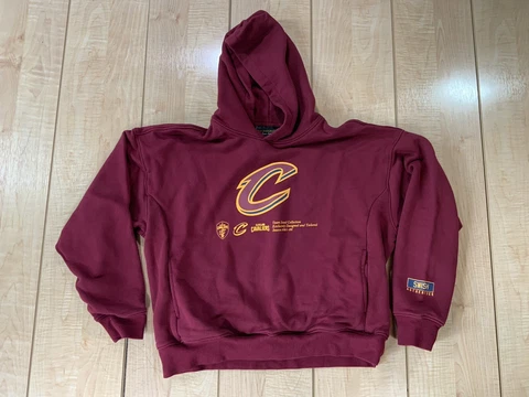Cleveland Cavaliers Sweater Mens S Maroon Pullover Hoodie Rare Swish Authentics Cover